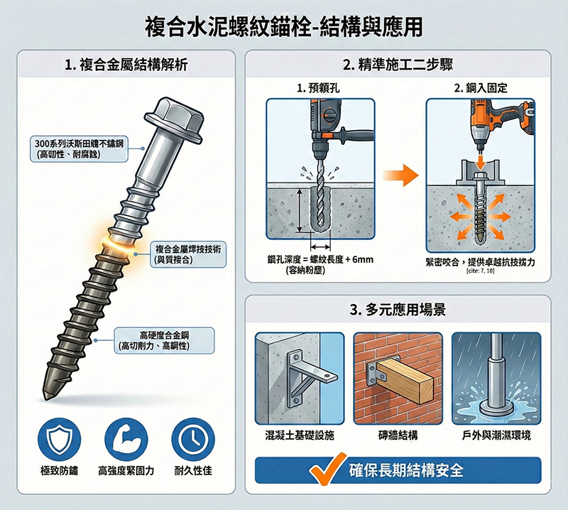 Bi-Metal Concrete Anchor Solution Diagram